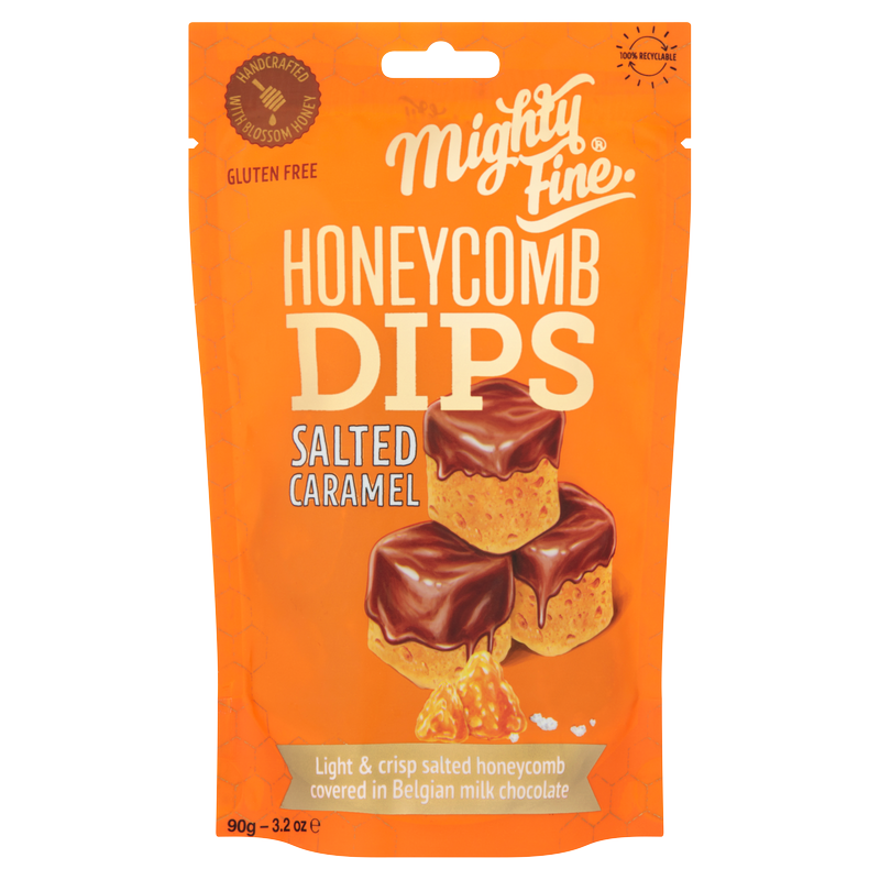 Mighty Fine Salted Caramel Honeycomb Dips, 90g