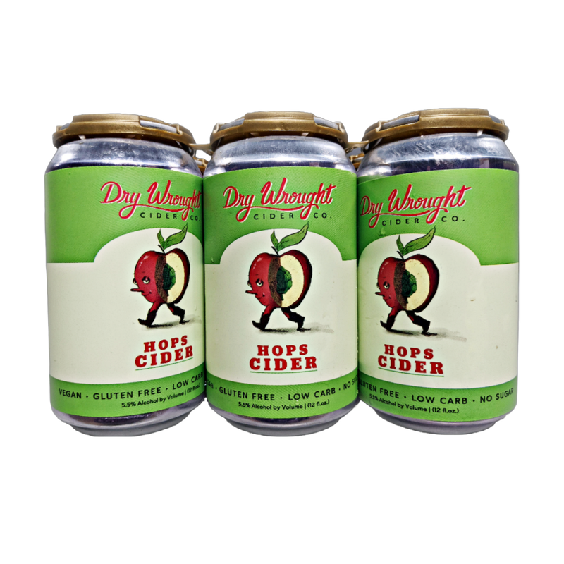 Dry Wrought Cider Hops Cider 6pk 12oz Can 5.5% ABV