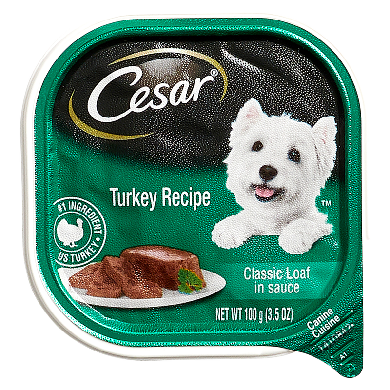 Cesar Cuisine Turkey Wet Dog Food 3.5oz