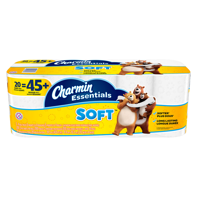Charmin Essentials Soft Giant Roll Bath Tissue 20ct