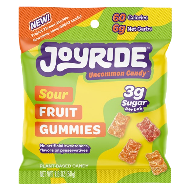 Joyride Low Sugar Sour Fruit Gummies 1.8oz