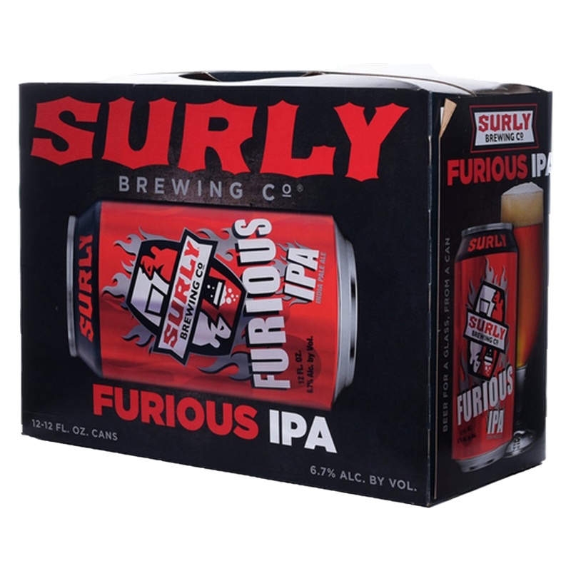 Surly Furious IPA 12 Pack 12 oz Cans