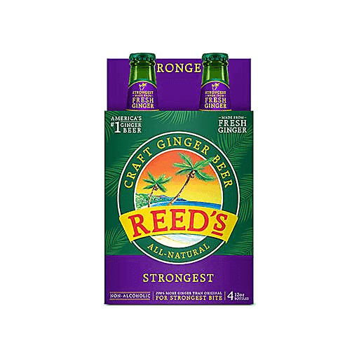 Reed's Strongest Ginger Beer 4pk 12oz Can