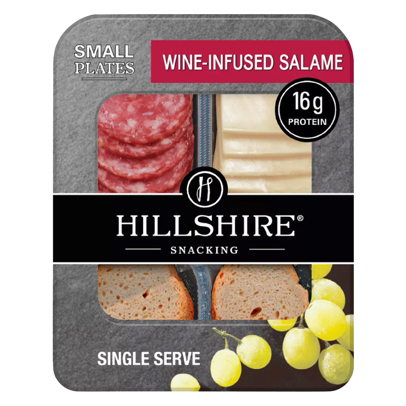 Hillshire Wine Infused Salame & Cheddar Cheese with Crackers - 2.76oz