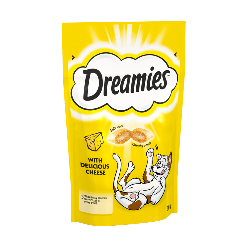 Dreamies Cat Treats with Cheese, 60g