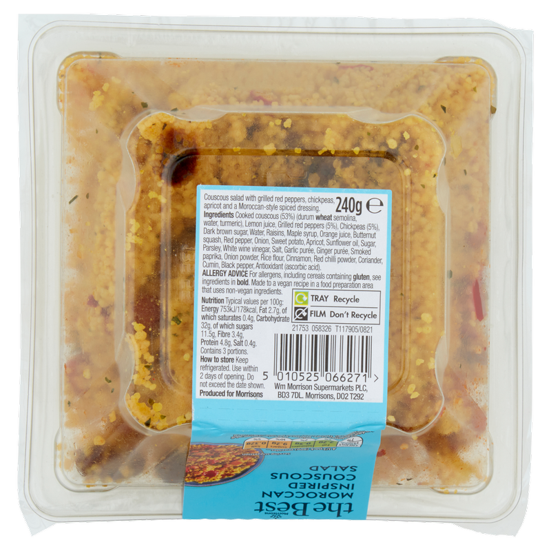 Morrisons The Best Moroccan Couscous Salad, 240g Fruit & Veg fast
