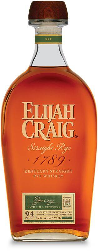 Elijah Craig Straight Rye Whiskey 94Pf 750ml