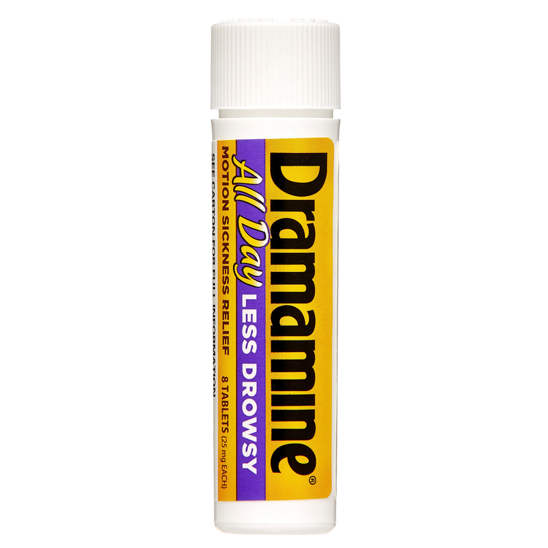 Dramamine All Day Motion Sickness Relief Less Drowsy 8ct