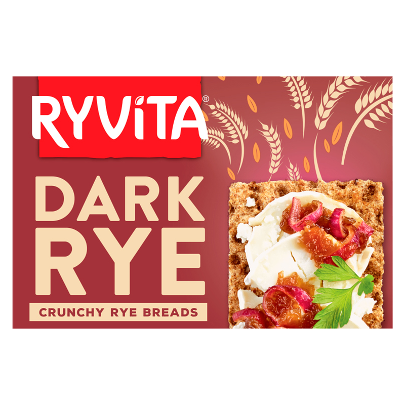 Ryvita Dark Rye Crunchy Rye Breads, 250g