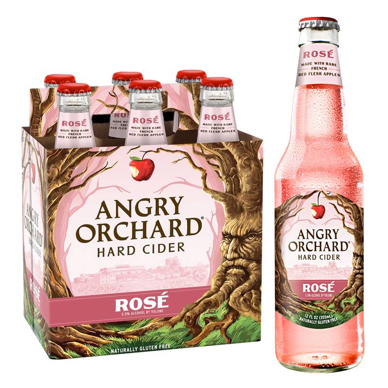 Angry Orchard Rose 6pk 12oz Btl 5.5% ABV