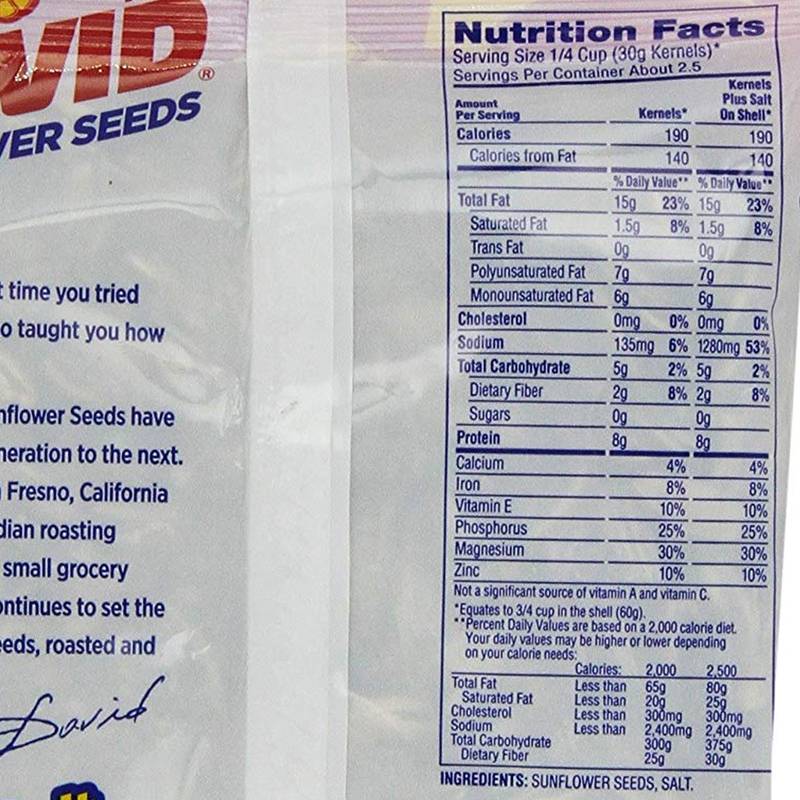 David's Original Sunflower Seeds 5.25oz