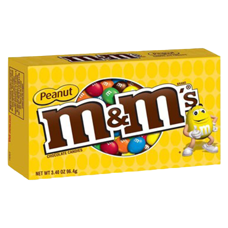 M&M's Peanut Chocolate Candy Movie Theater Box 3.1oz
