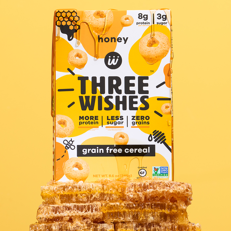 Three Wishes Grain Free Cereal, 8.6 oz / Strawberry