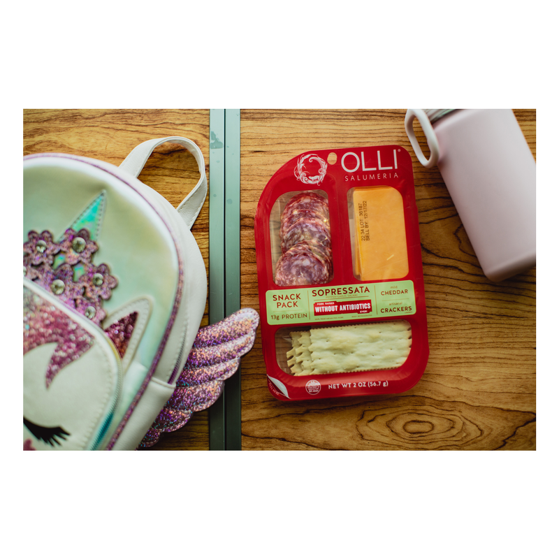 Olli Sopressata Salami & Cheddar Cheese Snack Pack 2oz Quick Meals