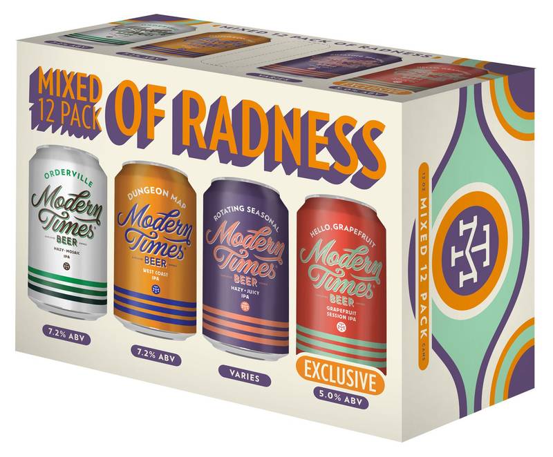 Modern Times Mixed Pack of Radness 12pk 12oz Cans