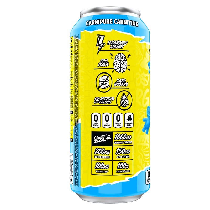 GHOST® Energy Sour Patch Kids Blue Raspberry 16oz Can Drinks fast