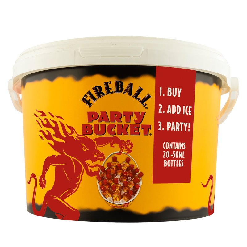 Fireball Party Bucket Malt Based 20pk 50ml (33 Proof)