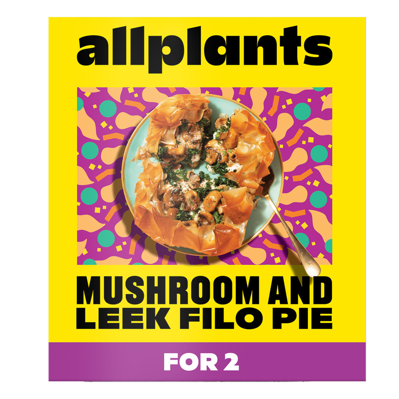 allplants Mushroom and Leek Filo Pie (For Two), 479g