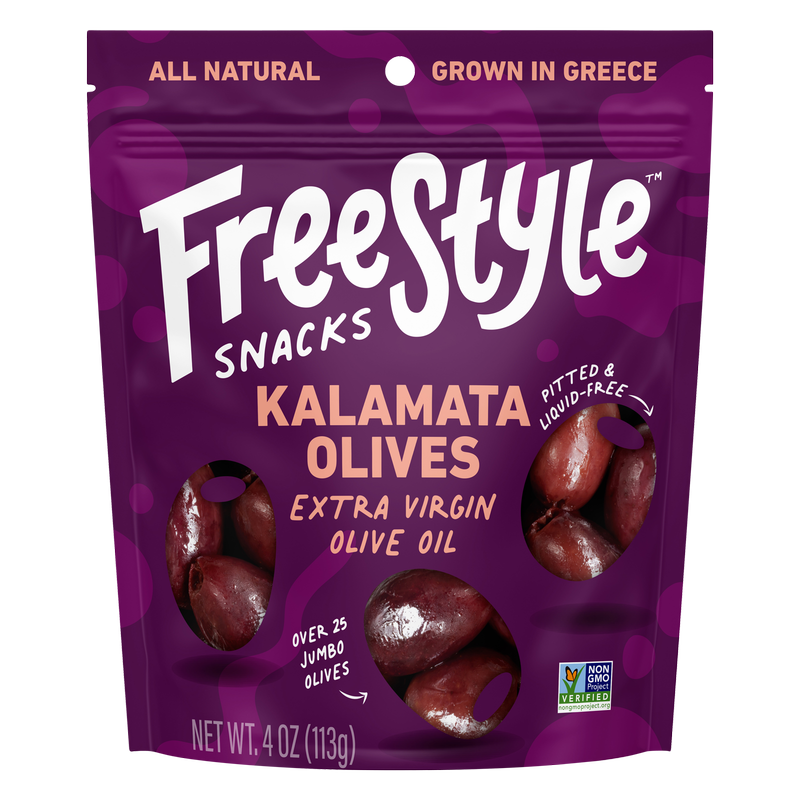 Kalamata Olives Extra Virgin Olive Oil 4oz pouch