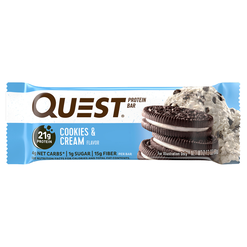 Quest Cookies & Cream Protein Bar 2.12oz