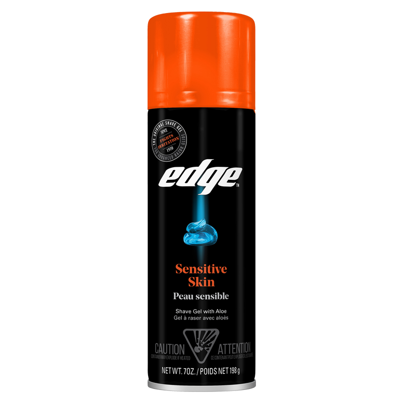 Edge Sensitive Skin Shaving Gel for Men, 7 oz