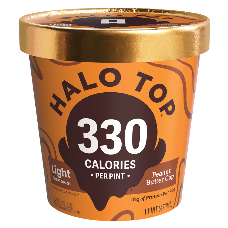 Halo Top Peanut Butter Cup Ice Cream Pint
