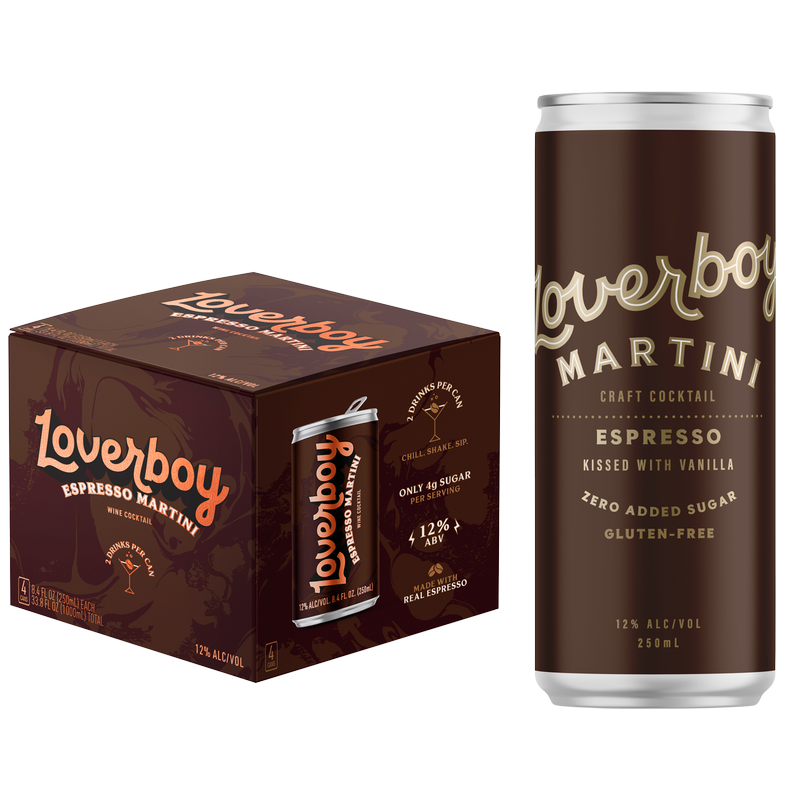Loverboy Espresso Martini 4pk 250ml Can 12.0% ABV
