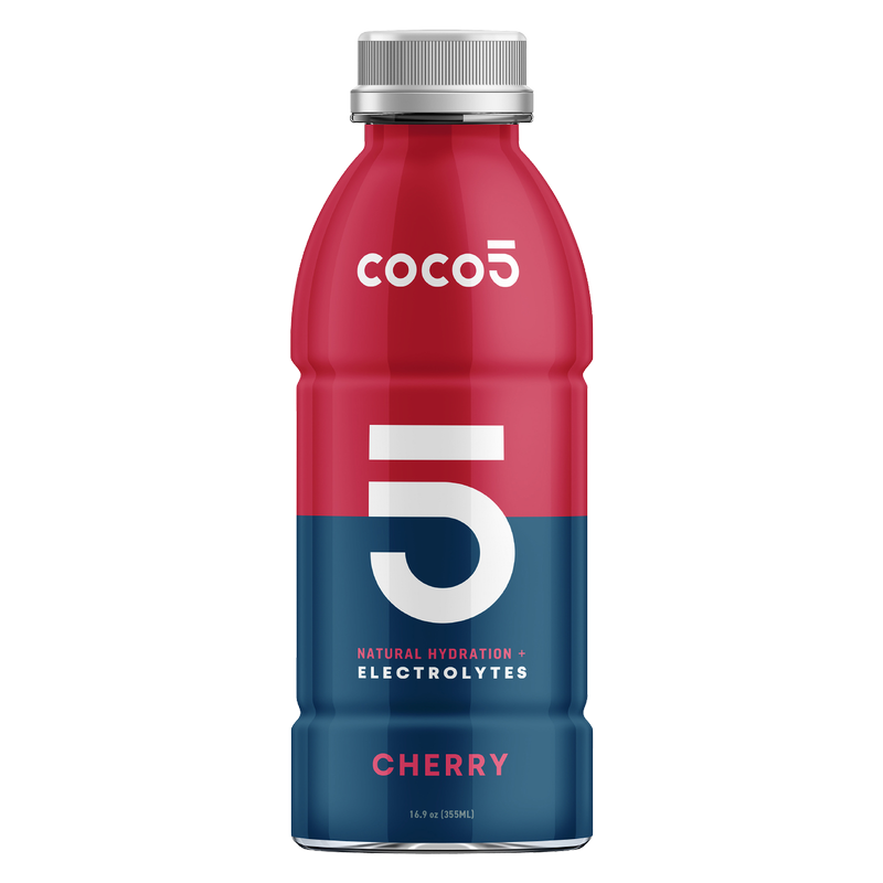 Coco5 Cherry Coconut Water 16.9oz Bottle