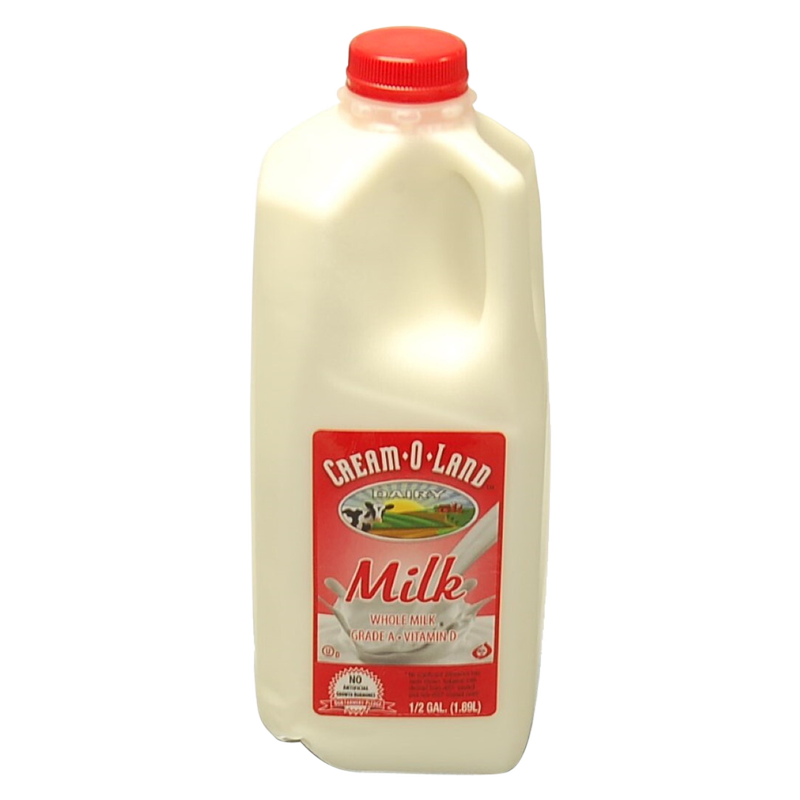 Cream-O-Land Whole Milk Vitamin D 1/2 Gallon