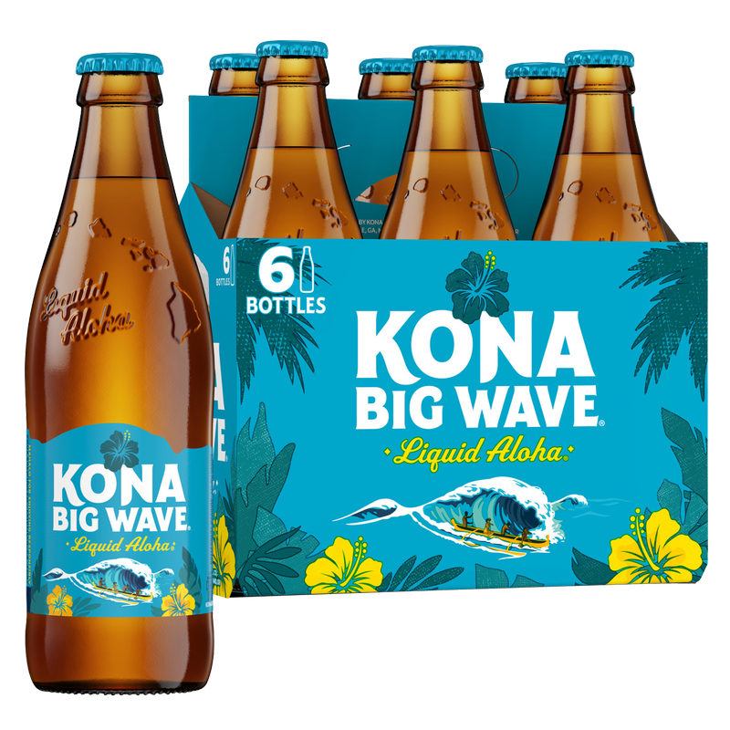Kona Big Wave Premium Beer 6pk 12oz Bottles 4.4% ABV
