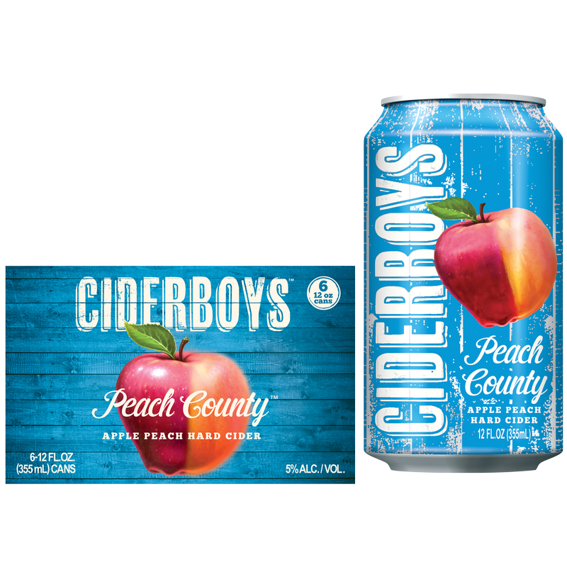 Ciderboys Seasonal Cider - Peach Country 6pk 12oz Can