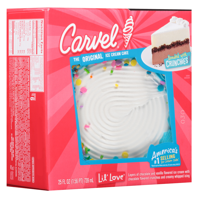 Carvel Ice Cream Cake Chocolate and Vanilla Ice Cream (Serves 5)