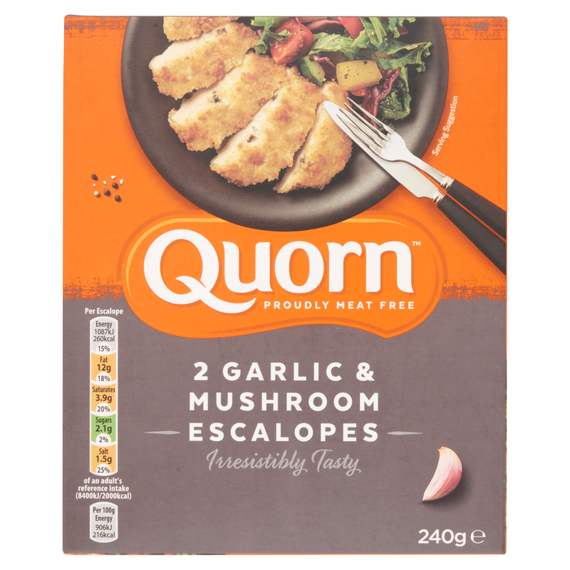 Quorn 2 Garlic & Mushroom Escalopes, 240g