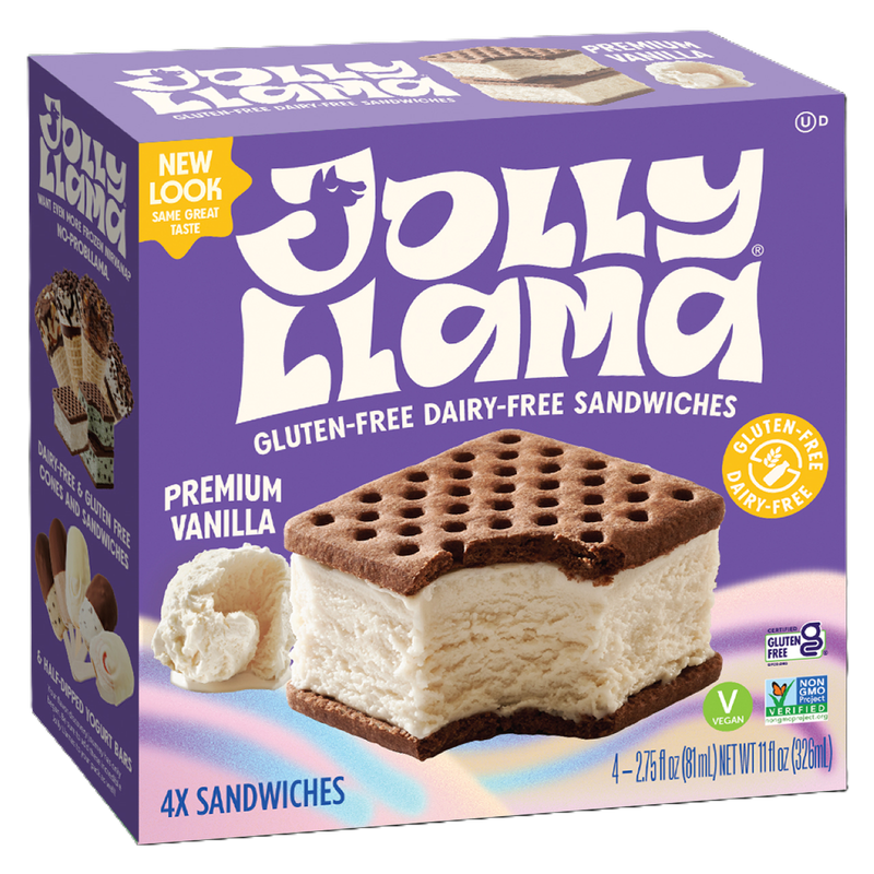 Jolly Llama Vanilla Sandwich 4ct