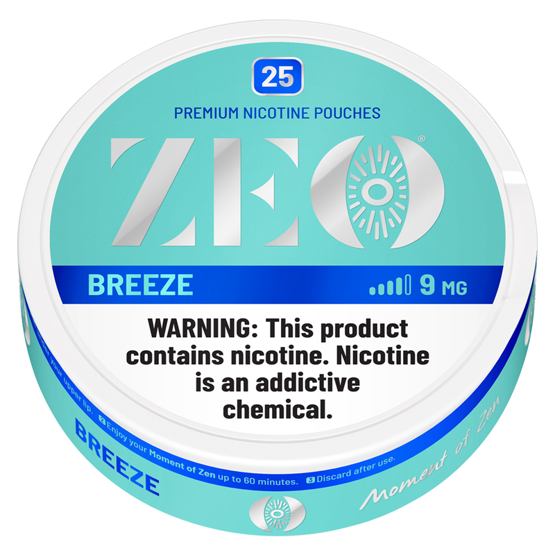 ZEO Breeze Nicotine Pouches 25ct 9mg
