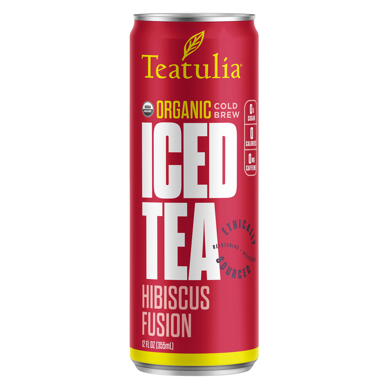 Teatulia Hibiscus Fusion Still Iced Tea 12oz Can