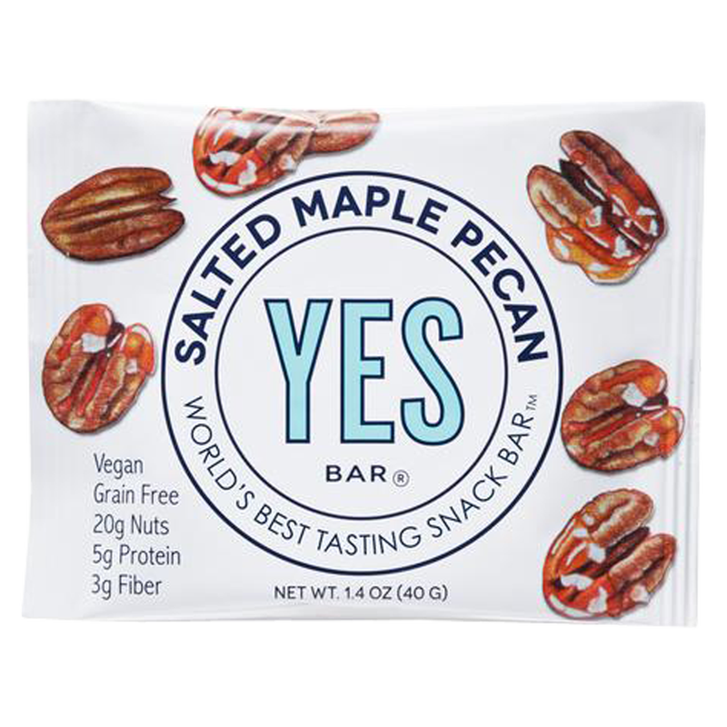 YES Bar Salted Maple Pecan Snack Bar  1.4oz