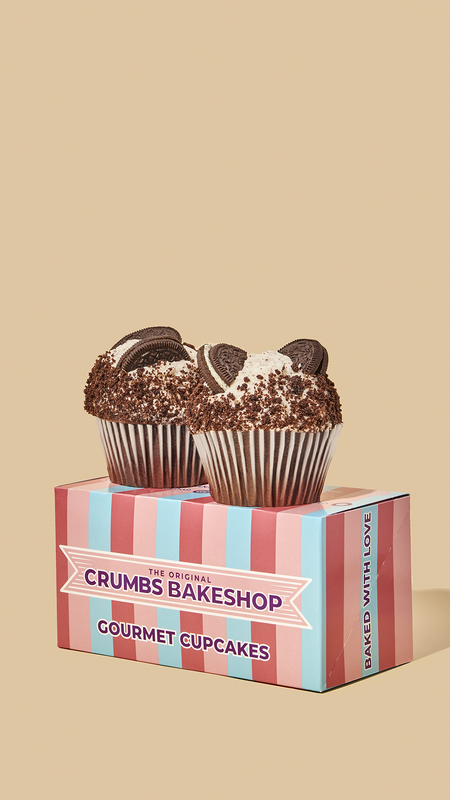 CRUMBS Signature Cookies & Cream Cupcakes - 2ct