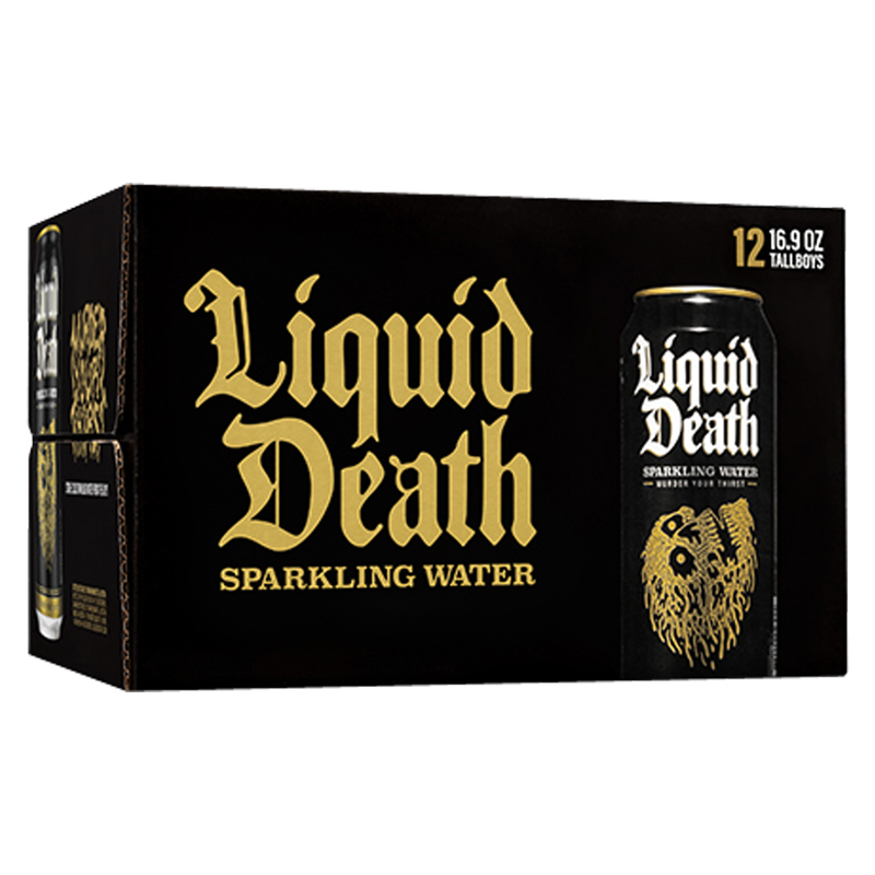Liquid Death Sparkling Mountain Water 12pk 16.9oz Can