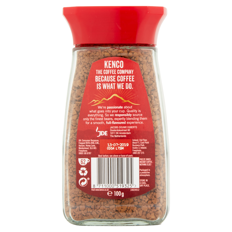 Kenco Smooth Instant Coffee, 100g Food Cupboard fast delivery by App
