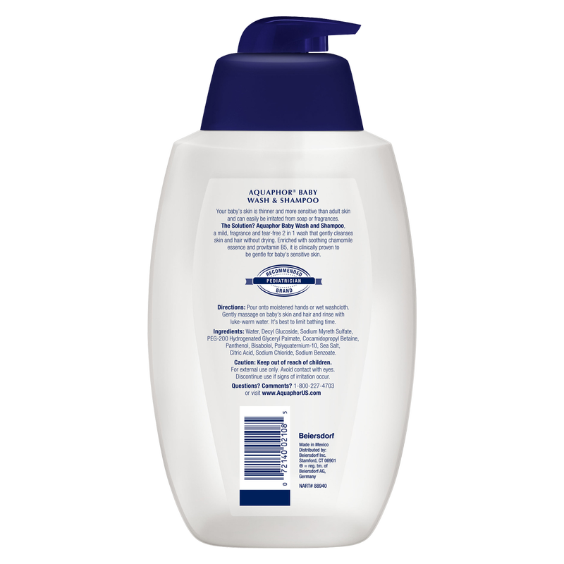 Aquaphor Baby Wash & Shampoo 25.4 fl oz Baby fast delivery by App or