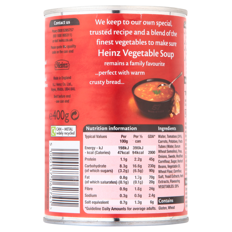 Heinz Vegetable Soup, 400g Food Cupboard fast delivery by App or Online