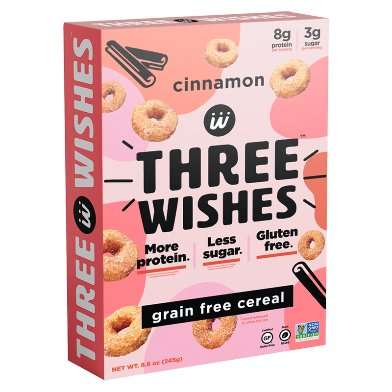 Three Wishes Grain Free Cereal Cinnamon 8.6oz