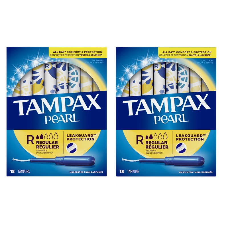 Tampax Pearl Plastic Tampons Regular Unscented 36ct