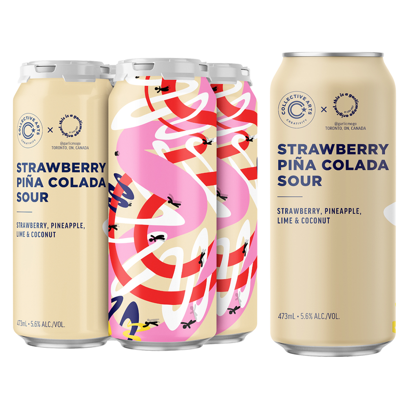 Collective Arts Strawberry PiÃ±a Colada Sour 4pk 16oz Can 5.6% ABV