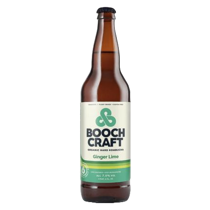 Boochcraft Kombucha Ginger Lime Single 22oz Btl