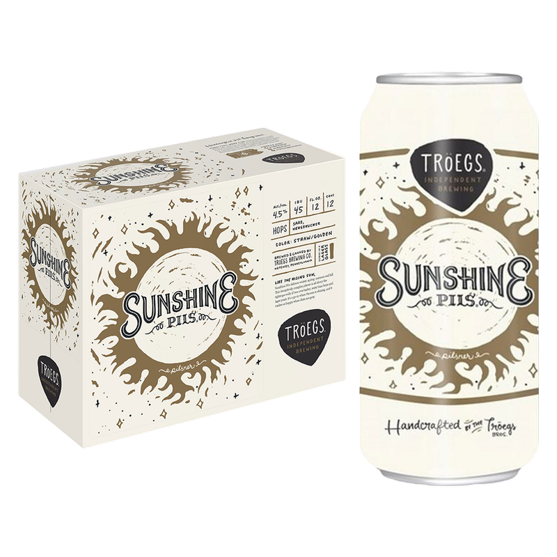Troegs Sunshine Pils 12 Pack 12 oz Cans