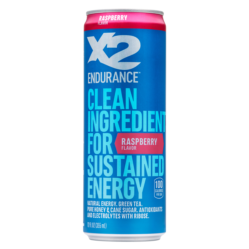 X2 Raspberry Clean Energy Drink 12oz