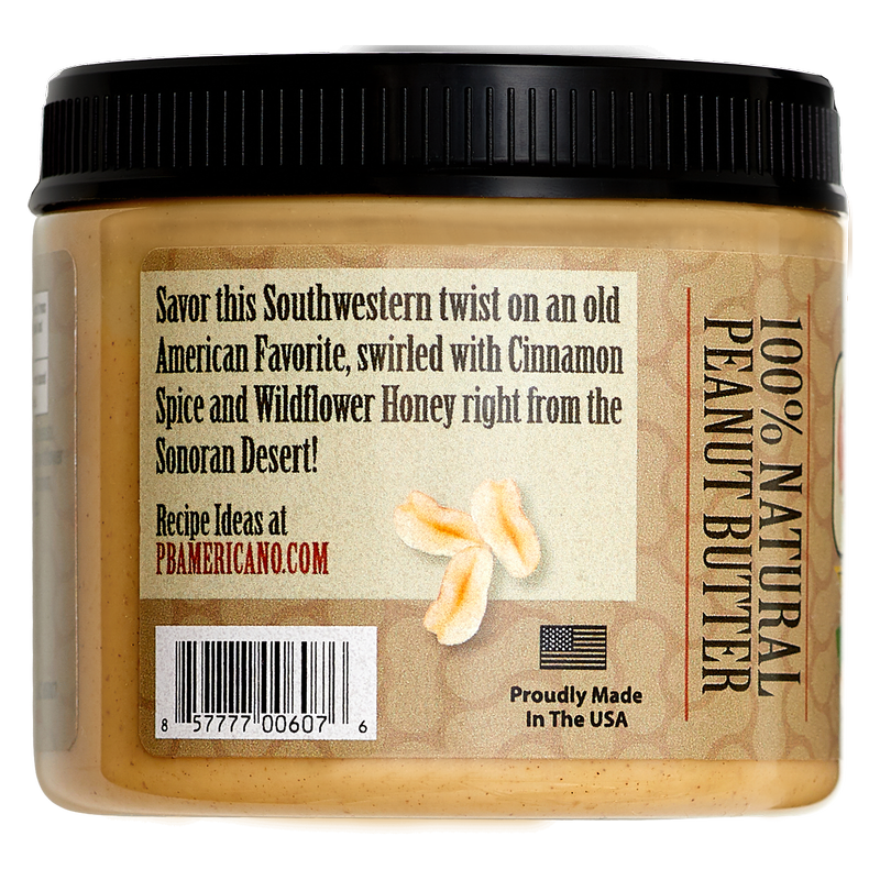 Peanut Butter Americano Cinnamon Honey Peanut Butter 16oz Grocery
