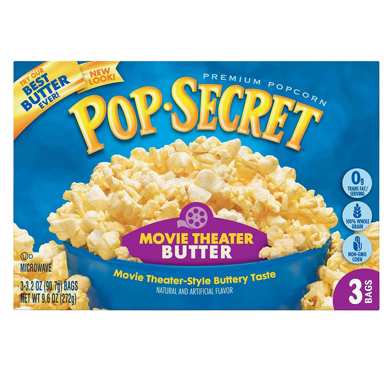Pop Secret Movie Theater Butter Popcorn 3ct